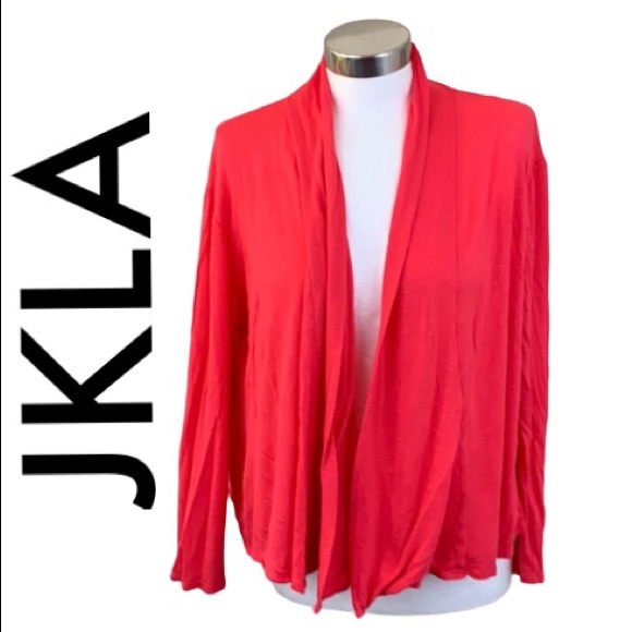 JKLA Jackets & Blazers - JKLA CALIFORNIA CORAL RED LIGHTWEIGHT JACKET SZ XL